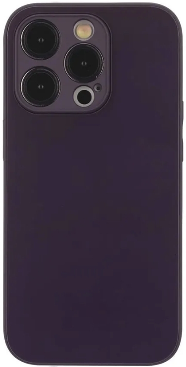 Чехол накладка из прочного закаленного стекла VLP Glaze Case с поддержкой MagSafe для iPhone 15 Pro Max (фиолетовый)
