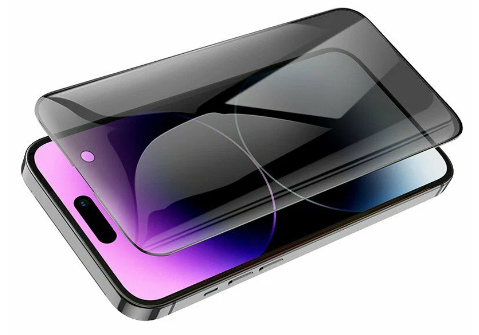 Защитное стекло Антишпион (ANTI-SPY) REMAX Full Glue Privacy для iPhone 15 Pro (приватное)