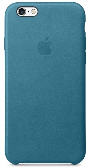 Кожаный чехол для iPhone 6s, цвет «океанская синева»