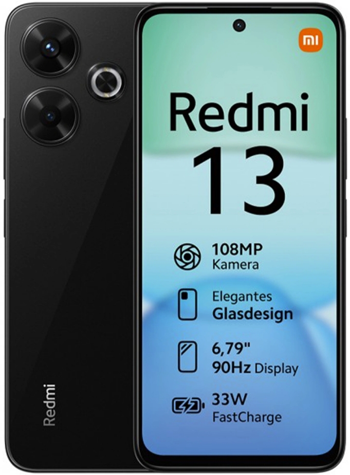 Смартфон Xiaomi Redmi 13 8/128GB Midnight Black без NFC