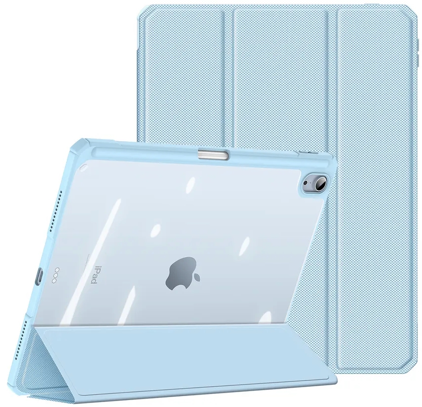 Чехол книжка Dux Ducis Toby series для Apple iPad Air 10.9/11 с держателем для Apple Pencil (Светло синий)