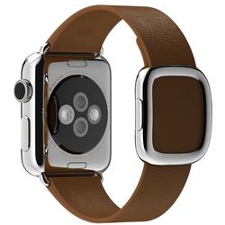 Ремешок коричневого цвета с современной пряжкой для Apple Watch 38 мм, размер M (MJ552ZM/A)