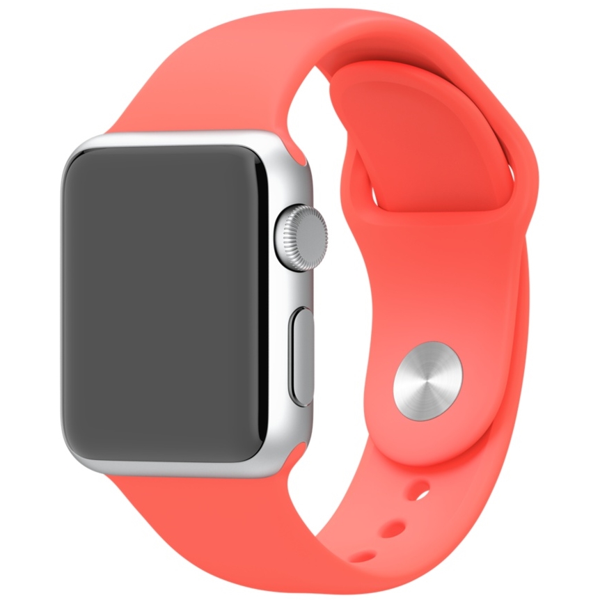 Спортивный ремешок розового цвета для Apple Watch 42 мм, размеры S/M и M/L (MLDK2ZM/A)