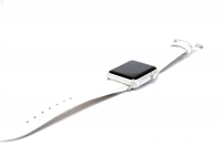 Кожаный ремешок для часов для Apple белый 42мм