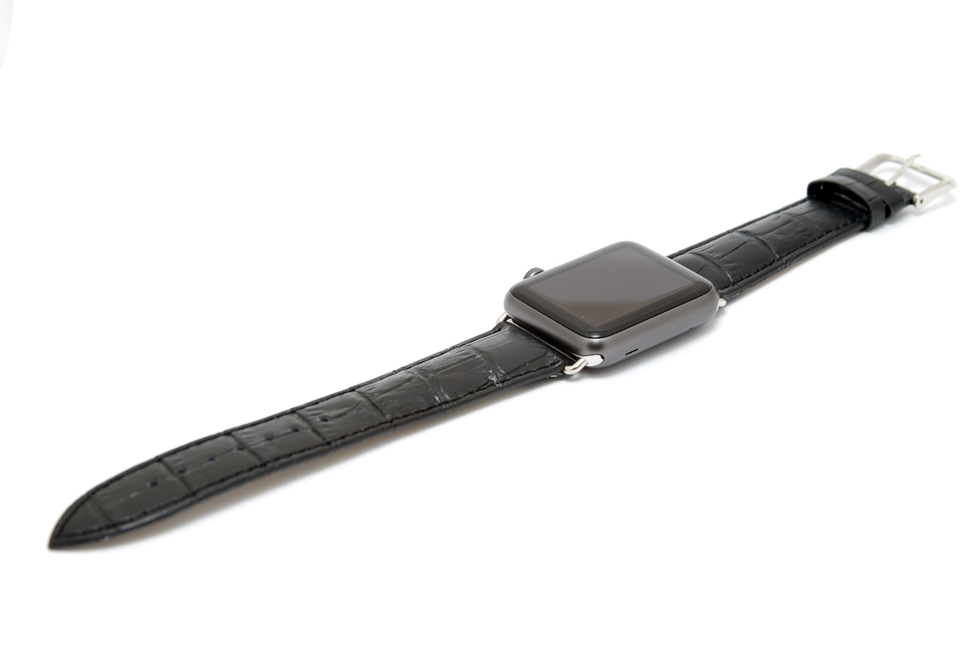 Кожаный ремешок для часов для Apple черный 38мм