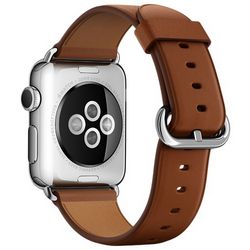 Ремешок коричневого цвета с классической пряжкой для Apple Watch 38 мм