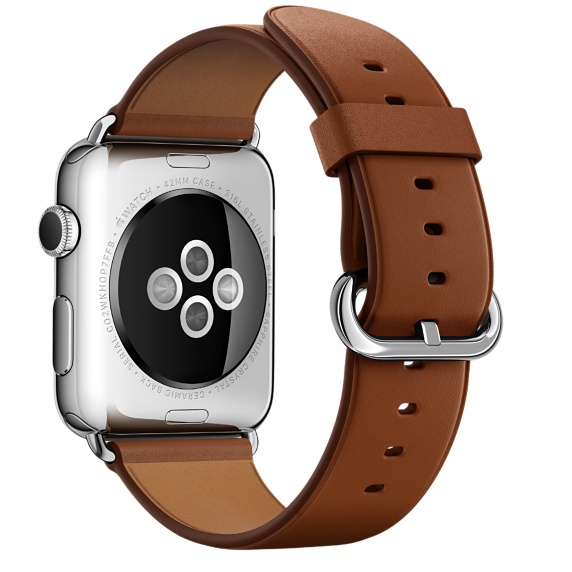 Ремешок коричневого цвета с классической пряжкой для Apple Watch 42 мм