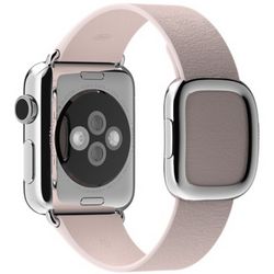Ремешок бледно-розового цвета с современной пряжкой для Apple Watch 38 мм, размер S (MJ572ZM/A)