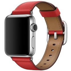 Ремешок красного цвета с классической пряжкой для Apple Watch 38 мм (MPWE2ZM/A)