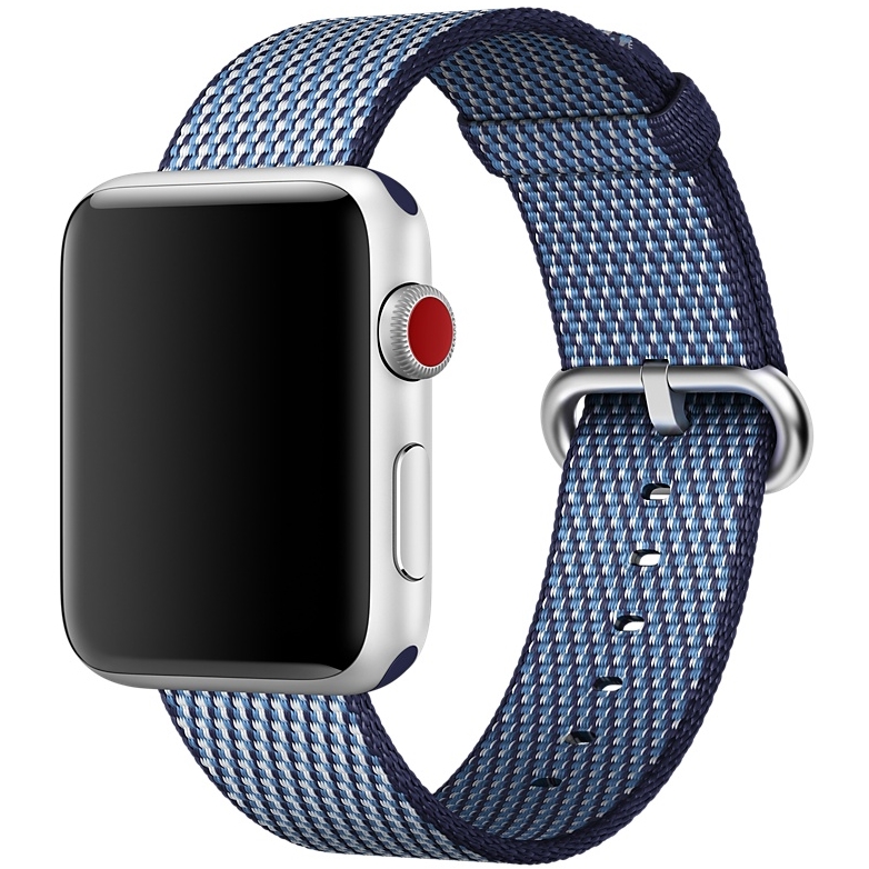Ремешок из плетёного нейлона тёмно-синего цвета, сетчатый узор для Apple Watch 42 мм (MQVM2ZM/A)