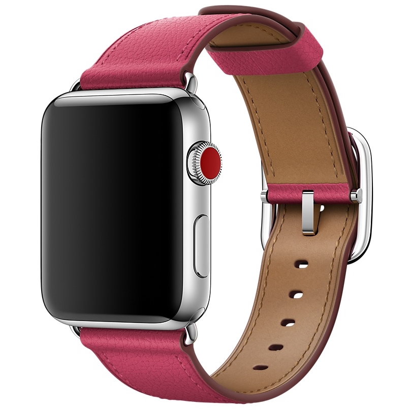 Ремешок цвета «розовая фуксия» с классической пряжкой для Apple Watch 42 мм (MQV22ZM/A)