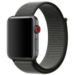 Спортивный браслет чёрного цвета для Apple Watch 38 мм (MQVX2ZM/A)