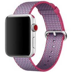 Ремешок из плетёного нейлона цвета «лесная ягода», сетчатый узор для Apple Watch 38 мм (MQVN2ZM/A)
