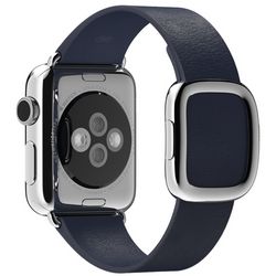 Ремешок тёмно-синего цвета с современной пряжкой для Apple Watch 38 мм, размер L (MJ5D2ZM/A)