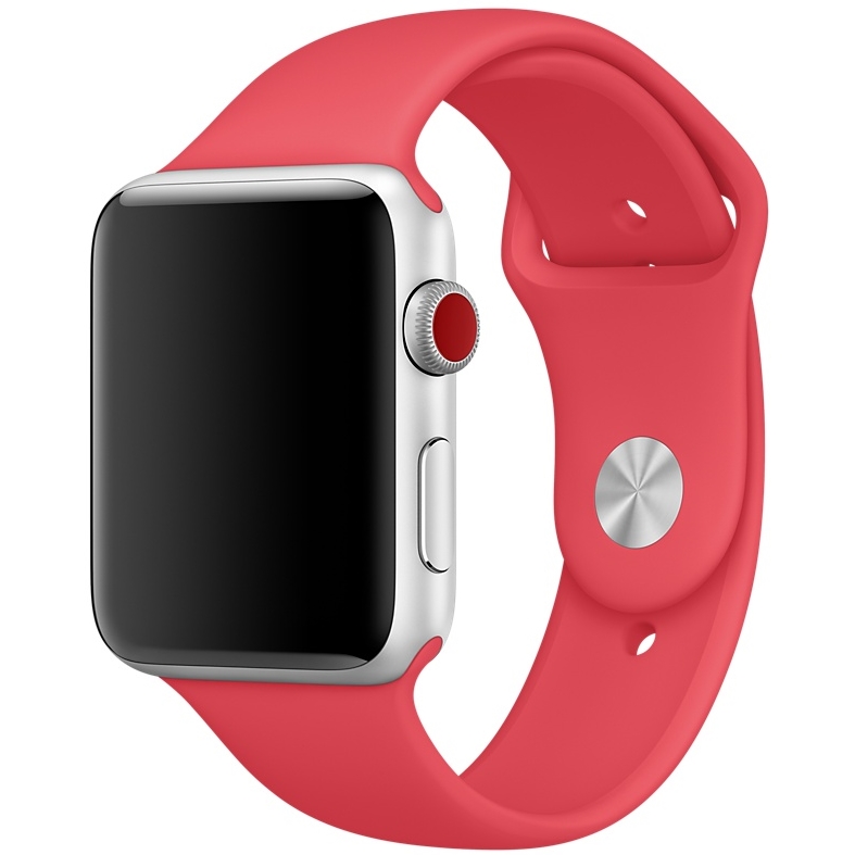 Спортивный ремешок цвета «спелая малина» для Apple Watch 42 мм, размеры S/M и M/L (MRGW2ZM/A)