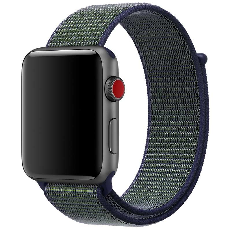 Спортивный браслет Nike цвета «полночный туман» для Apple Watch 42 мм (MRPF2ZM/A)