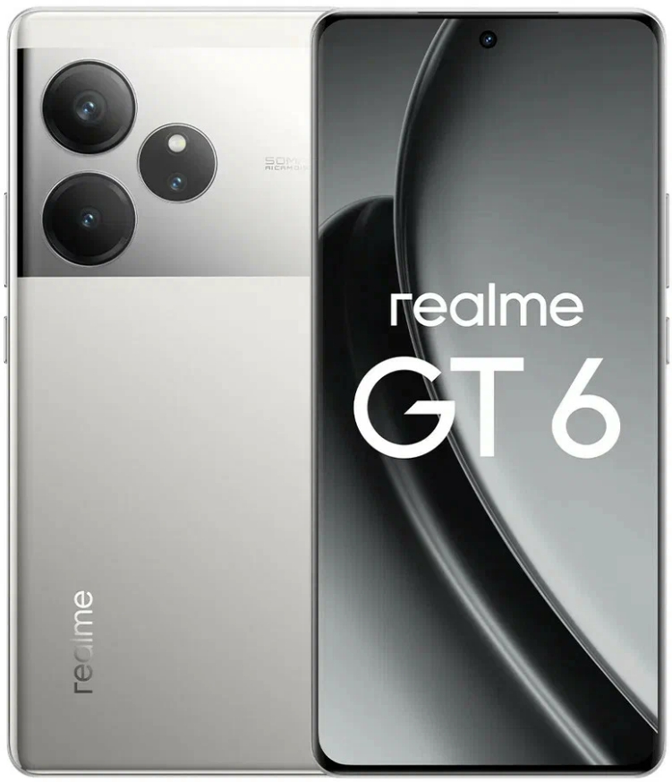 Realme GT6 16/512GB зеркальный серебряный