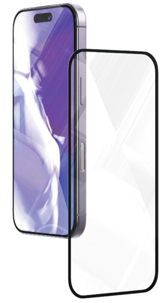 Защитное стекло 3D VLP A-Glass Easy Box для iPhone 16 Pro Max с рамкой (прозрачный)