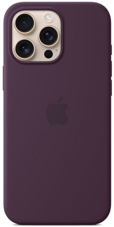 Чехол клип-кейс силиконовый Apple Silicone Case MagSafe для iPhone 16 Pro Max, цвет Plum, Сливовый (MYYW3)