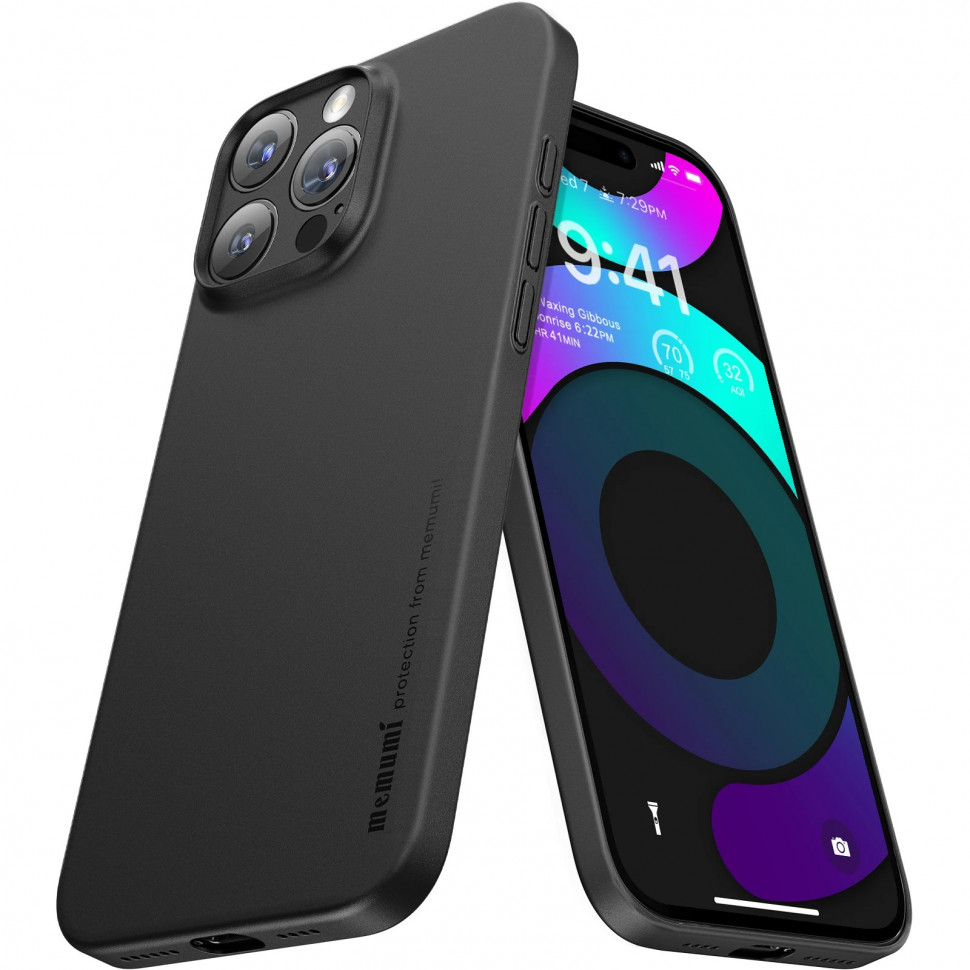 Чехол ультратонкий Memumi Ultra Slim Premium 0.3mm with Magsafe White для Apple iPhone 16 Pro Max (черный) Чехол ультратонкий Memumi Ultra Slim Premium 0.3mm with Magsafe White для Apple iPhone 16 Pro Max (черный)