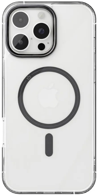 Чехол накладка c алюминиевой рамкой VLP Element Case для iPhone 16 Pro (прозрачный, черный) Чехол накладка c алюминиевой рамкой VLP Element Case для iPhone 16 Pro (прозрачный, черный)