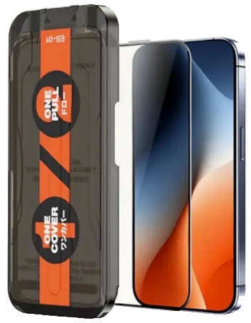 Защитное стекло REMAX Premium на iPhone 17/16 Pro с Автоустановкой (Апликатор) прозрачное