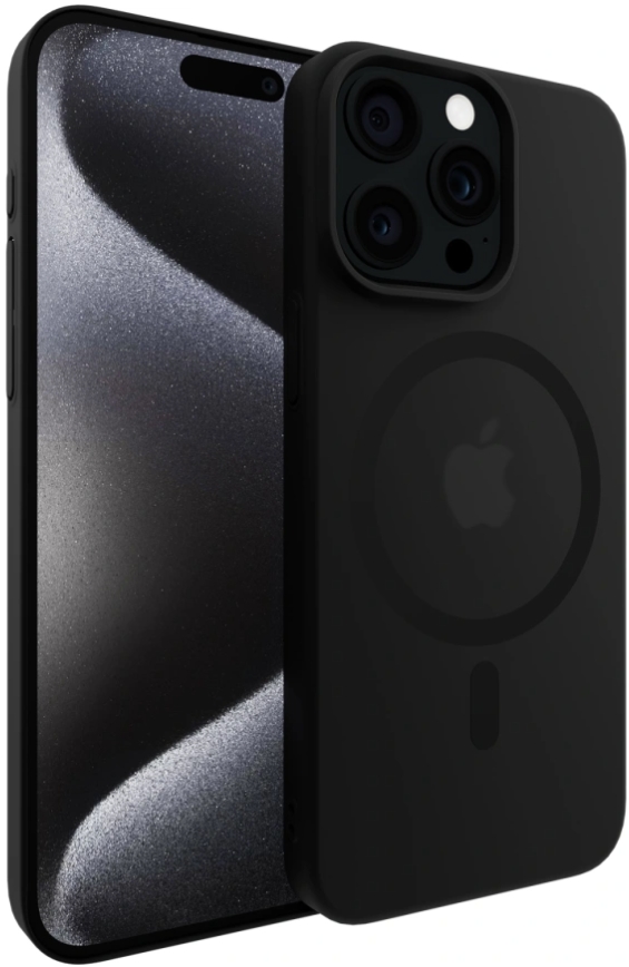 Чехол тонкий накладка Gurdini Slim Series c поддержкой MagSafe для Apple iPhone 16 Pro (серый) Чехол тонкий накладка Gurdini Slim Series c поддержкой MagSafe для Apple iPhone 16 Pro (серый)