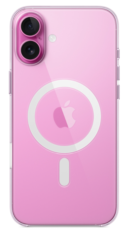 Чехол клип-кейс поликарбонатный Apple Silicone Case MagSafe для iPhone 16 Plus, цвет Clear , Прозрачный (MA7D4)