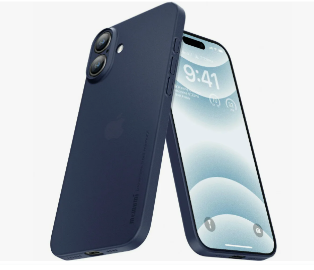 Чехол ультратонкий Memumi Ultra Slim Premium 0.3mm для Apple iPhone 16 Plus (черный)