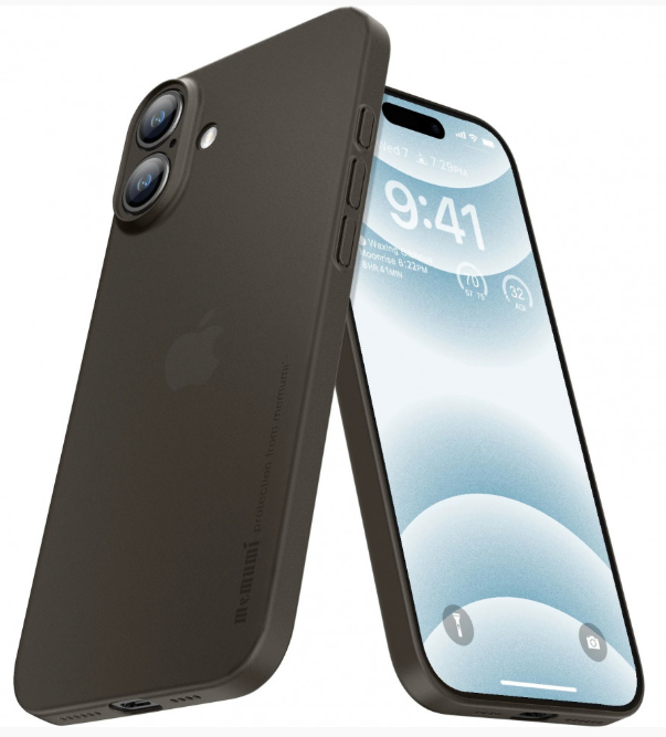 Чехол ультратонкий Memumi Ultra Slim Premium 0.3mm для Apple iPhone 16 Plus (серый) Чехол ультратонкий Memumi Ultra Slim Premium 0.3mm для Apple iPhone 16 Plus (серый)
