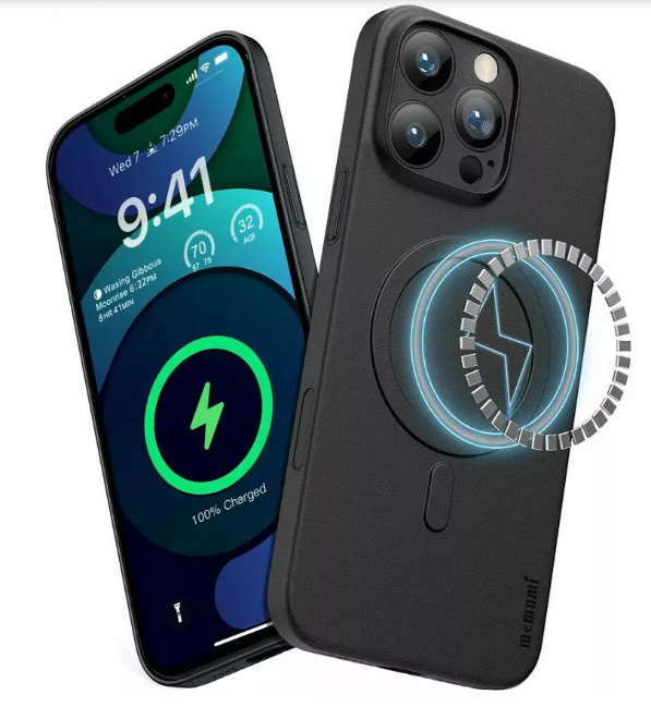Чехол ультратонкий Memumi Ultra Slim Premium 0.3mm с поддержкой Magsafe для Apple iPhone 16 Plus (черный)