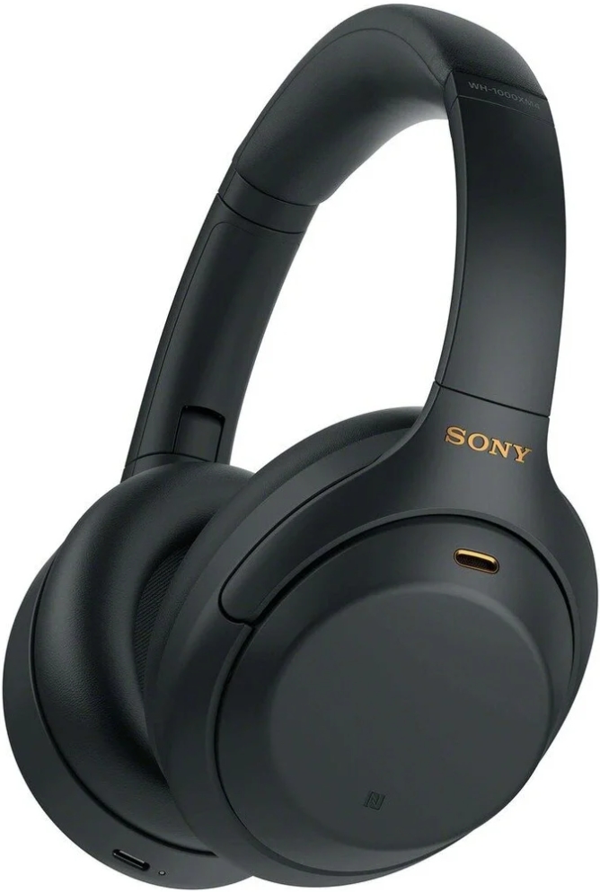 Наушники беспроводные Sony WH-1000XM4 Wireless Noise-Cancelling Headphones Black (Черный)