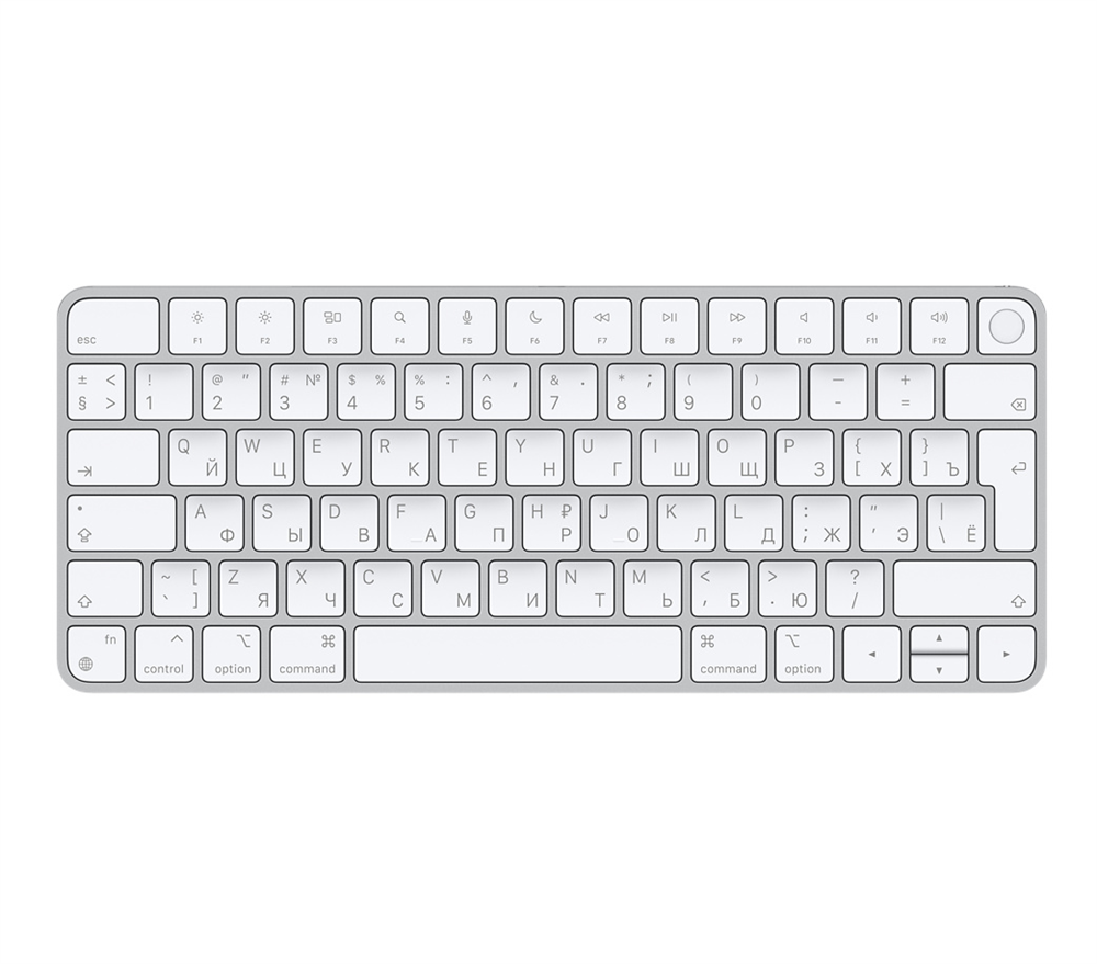 Клавиатура Apple Magic Keyboard с Touch ID, серебристая (MK293)