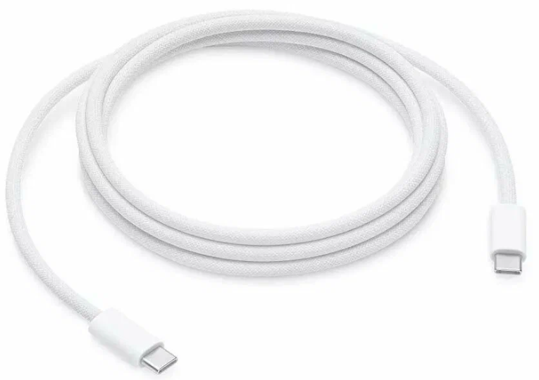Кабель плетеный Apple USB-C Charge Cable (2m) USB-C to USB-C A2794 MU2G3ZM/A  MYQT3 (белый)