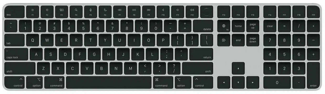 Клавиатура Apple Magic Keyboard Touch ID Numeric Keypad USB-C (MXK83) чёрная