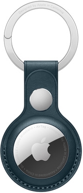 Кожаный брелок Apple для AirTag с кольцом для ключей Балтийский синий (MHJ23ZM/A)