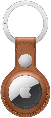 Кожаный брелок Apple для AirTag с кольцом для ключей Золотисто-коричневый (MX4M2ZM/A)