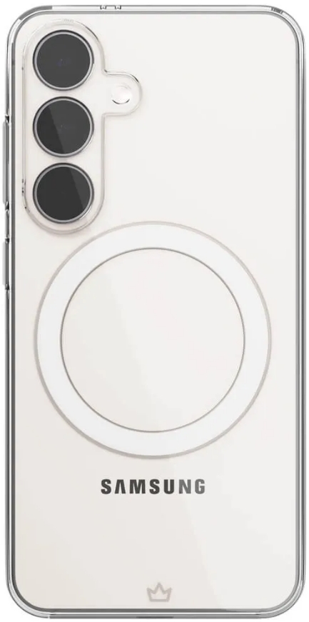 Чехол накладка VLP Puro Case с поддержкой MagSafe для Samsung S25 (прозрачный)