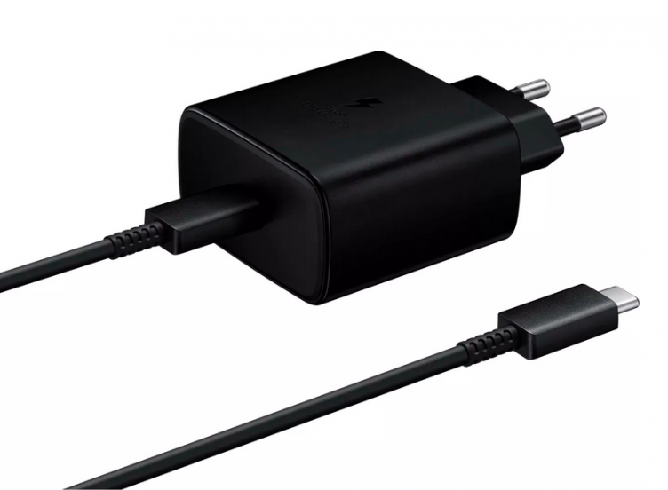 Сетевое зарядное устройство Samsung EP-TA845 PD USB Type-C 45Вт (черное) + кабель