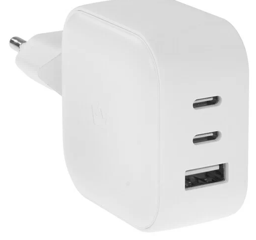 Сетевое зарядное устройство VLP G-Charge 65Вт USB-C+USB-C+USB-A/PD/QC (белый) Сетевое зарядное устройство VLP G-Charge 65Вт USB-C+USB-C+USB-A/PD/QC (белый)