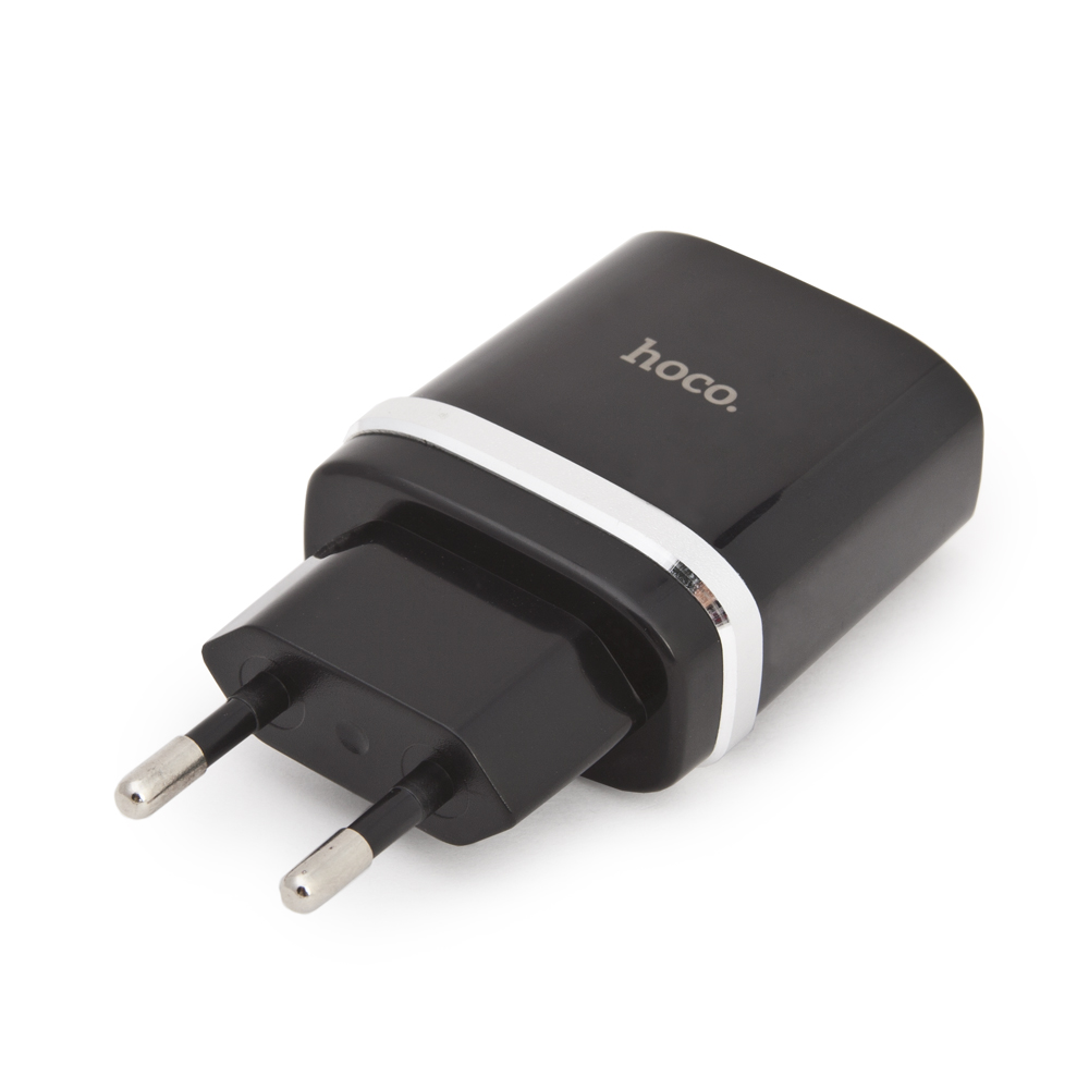 Сетевое зарядное устройство HOCO C12Q Smart QC3.0 Charger Set (черное)
