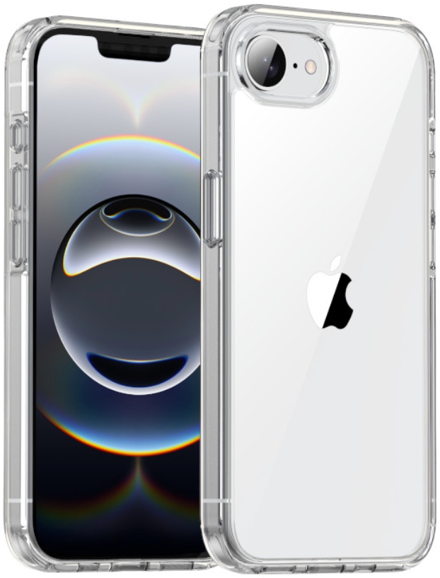 Чехол противоударный накладка Gurdini Alba для iPhone 16e (прозрачный) Чехол противоударный накладка Gurdini Alba для iPhone 16e (прозрачный)