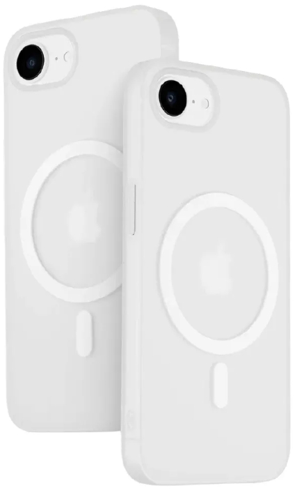 Чехол тонкий накладка Gurdini Slim Series c поддержкой MagSafe для Apple iPhone 16e/17е (белый)