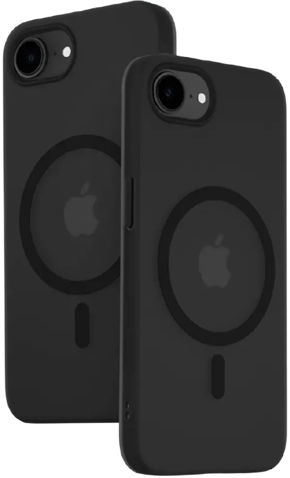Чехол тонкий накладка Gurdini Slim Series c поддержкой MagSafe для Apple iPhone 16e/17е (серый)