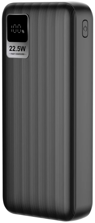 Внешний аккумулятор Gurdini Speed Series LCD GPPD-01B 20W/QC/22.5W/10000mAh/2xUSB/Type-C (черный)
