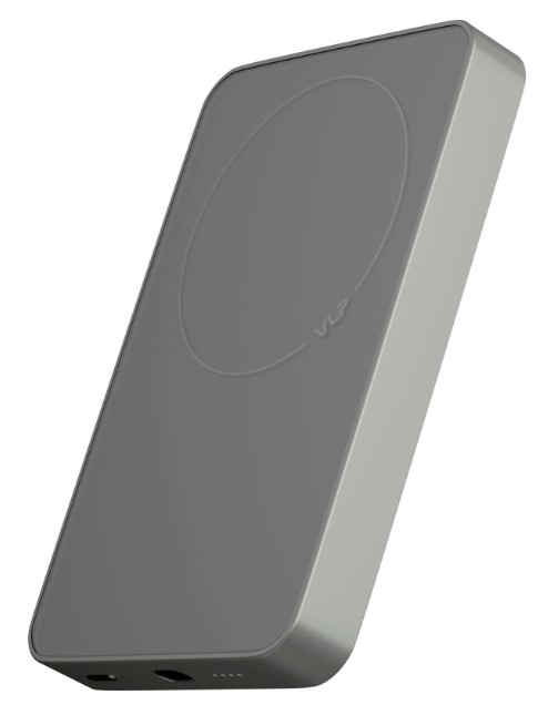 Металлический Внешний аккумулятор VLP Diamond Energy  с поддержкой Magsafe  Qi2/10000mAh/3A/USB-C (черный титан)