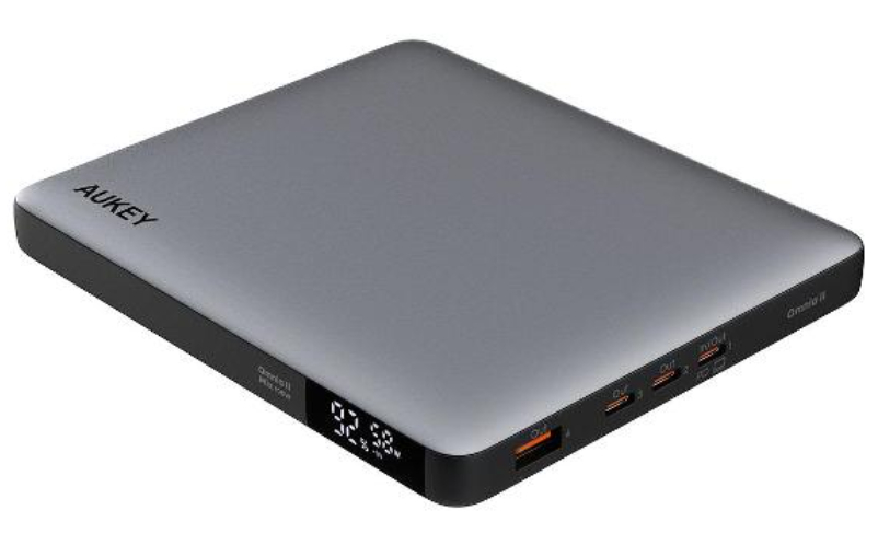 Внешний аккумулятор AUKEY Sprint X 20K 100W 3*Type-C/USB-A/PD 3.0 (поддерживает заряд для Ноутбуков) серый