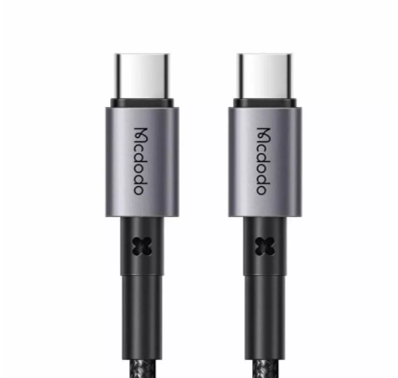 Кабель из износостойкой нейлоновой оплетки Mcdodo Type-C - Type-C 65W 1m CA-3130 (черный)