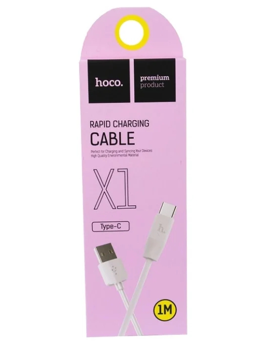 Кабель USB HOCO X1 Type-C  Rapid Charging 1м (белый)