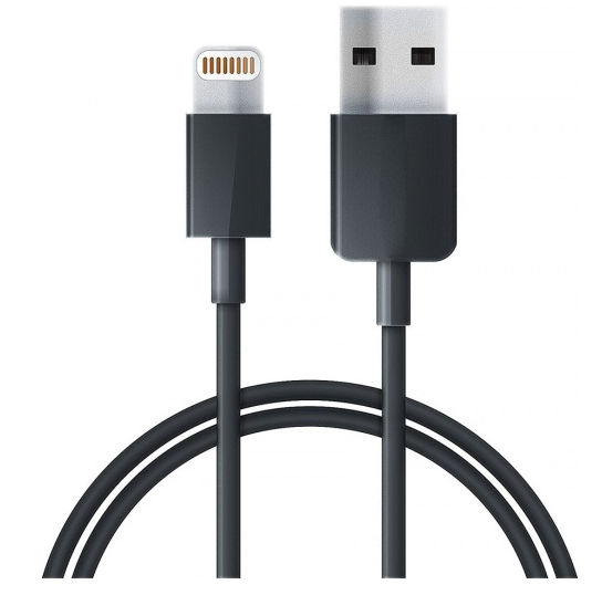 Кабель MediaGadget NL-001M USB-Lightning 1м (черный)